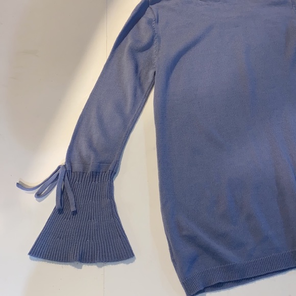 89+Madison Blue Pullover Cardigan Long Sleeve Bell Shape Cuff Sweater Size M - Picture 7 of 10